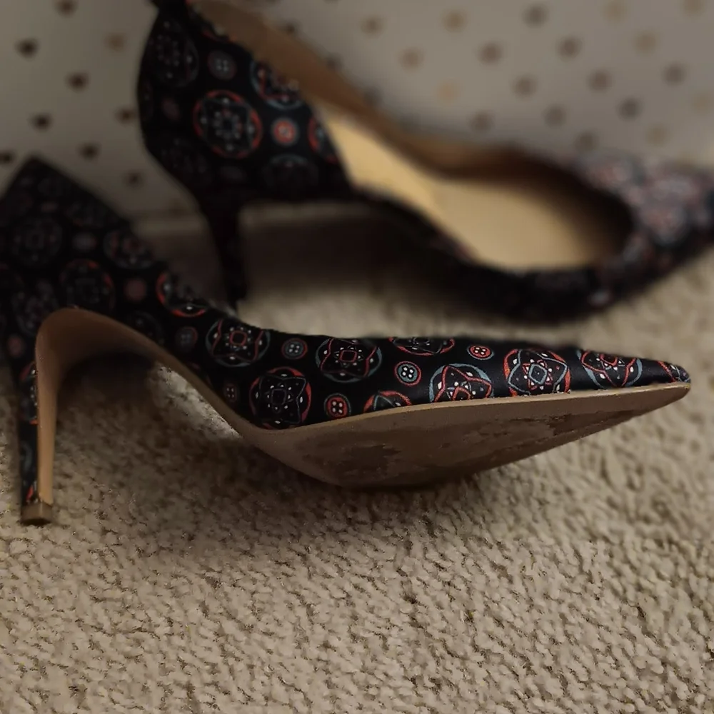 Banana Republic Andilla D'Orsay Blue multicolor Pumps Heels Women's Size 7.5 M